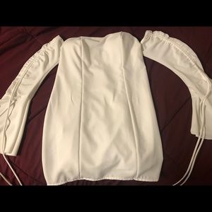 White mini dress